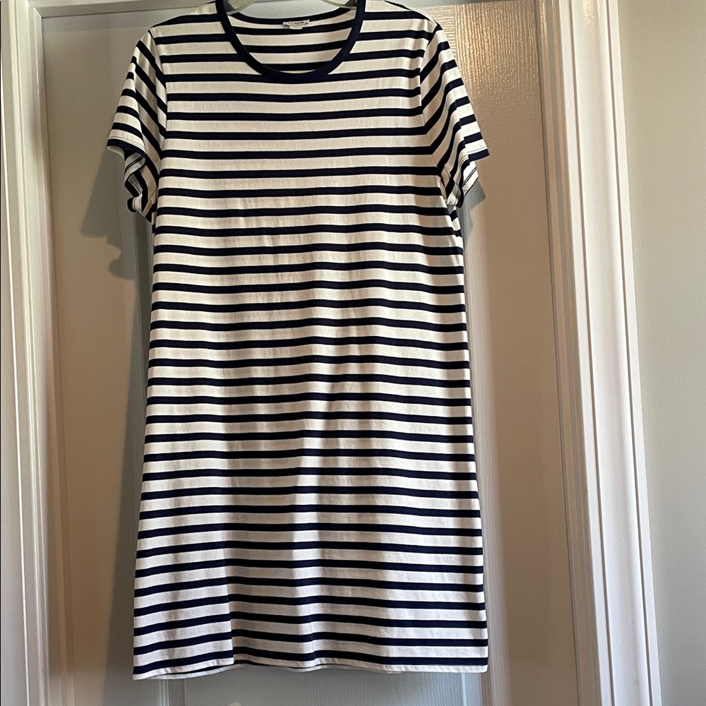 EUC J. Crew Stripe T-Shirt Dress
